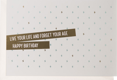 Enfant Terrible Live Your Life Card