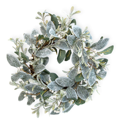 Glittery Mistletoe Wreath