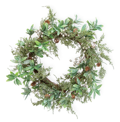 Glittery Spruce & Berries Wreath
