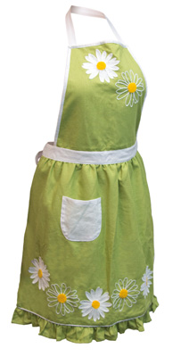 Lime Daisy Apron