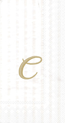 Monogram C Guest Towels