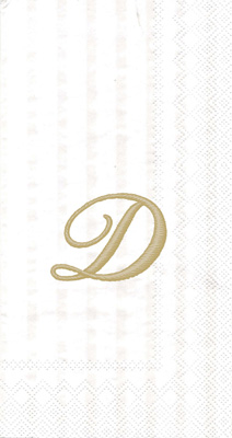 Monogram D Guest Towels