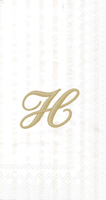 Monogram H Guest Towels