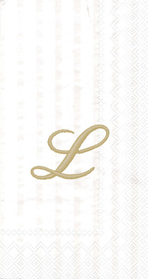 Monogram L Guest Towels