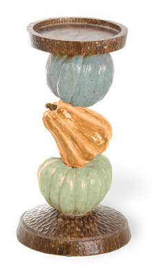 Harvest Dolls Pumpkin Pillar Holder Small