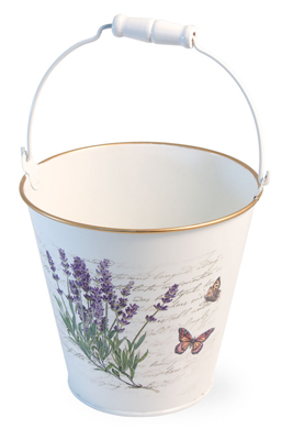 Lavender Butterfly Pail with Handle