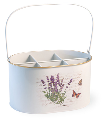 Lavender Butterfly Cutlery Caddy