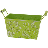 Green Rectangle Butterfly Tin
