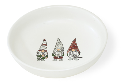 Gnome Gathering Shallow Bowl