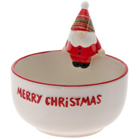 Wallace Plaid Santa Gnome Bowl