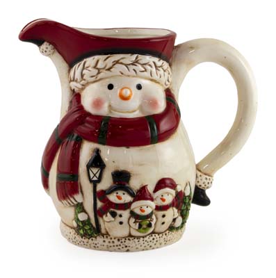 Jolly Snowman Pitcher