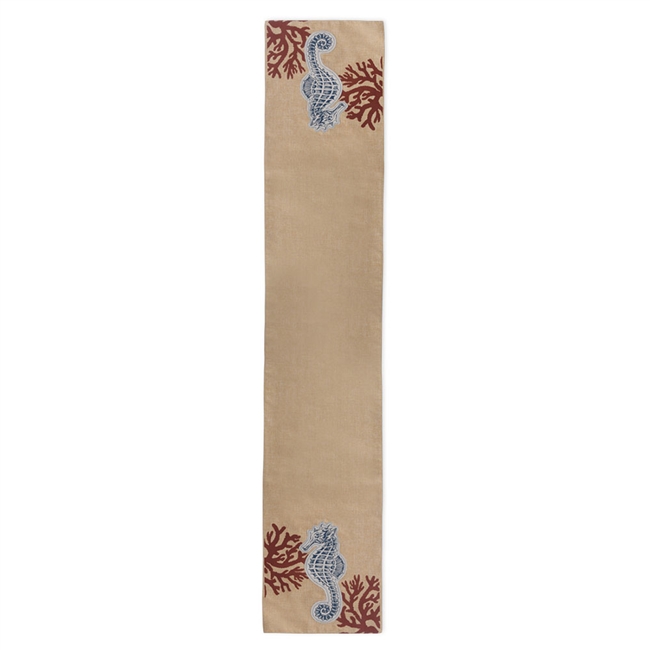 Shore Thing Seahorse Table Runner