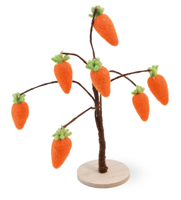 Felted Carrot Tree