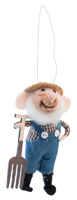 Farmhouse Style Farmer Frank Mouse Ornament