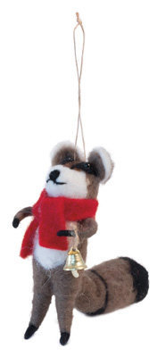 Reginald Raccoon Ornament