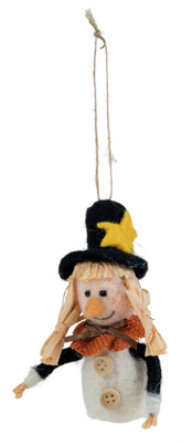 Scarecrow Olive Ornament