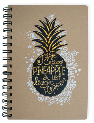 Pineapple Wire Notebook Large