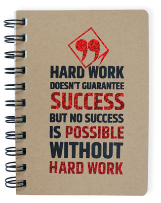 Hard Work Wire Notebook Small
