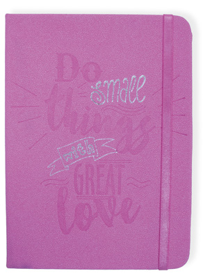 Love Embossed Pink Journal Large