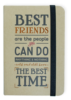 Best Friends Hard Kraft Journal Small