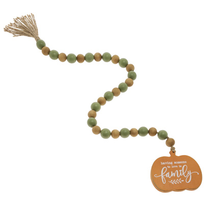 Family Pumpkin Beads - green