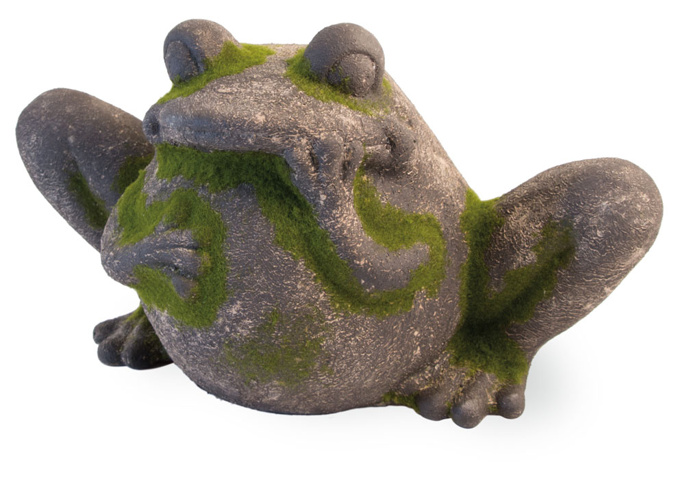 Fantasy Garden Frog Moss Statue