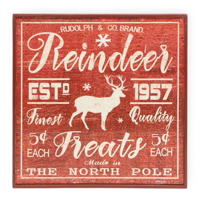 Reindeer Treats Sign