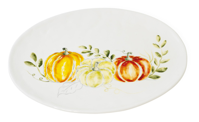 Pumpkin Harvest Oval Platter