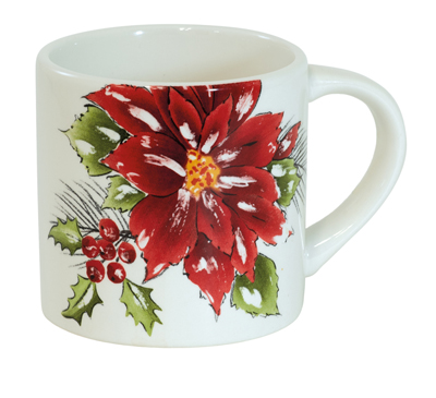 Yuletide Poinsettia Mug