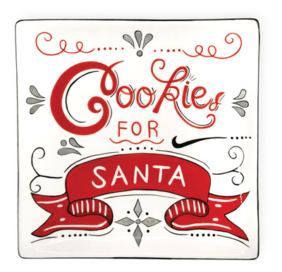 Cookies For Santa Plate