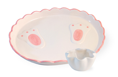 Hoppy Easter Bunny Plate & Bowl Set