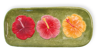 Hawaiian Hibiscus Platter