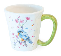 Bird & Cherry Blossoms Mug