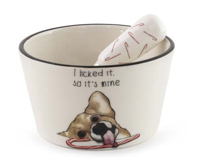 I Licked It Xmas Dog Bowl & Spreader