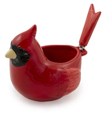 Red Cardinal Bowl & Spreader