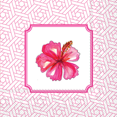 Rosanne Beck Hibiscus Lunch Napkins
