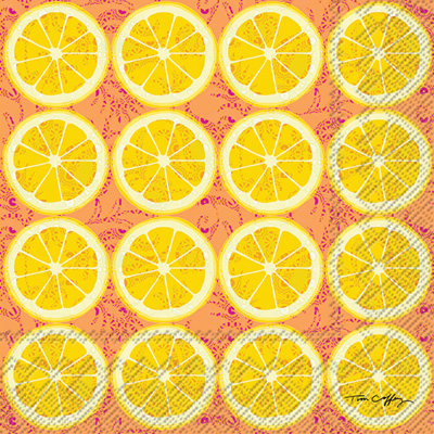 Lemon Craze Lunch Napkins