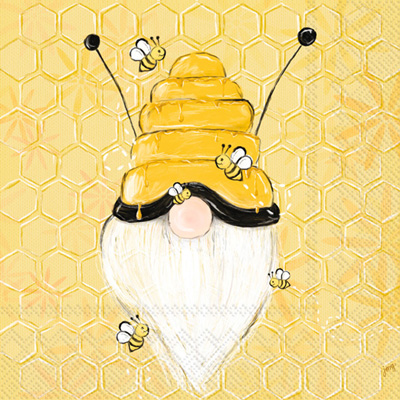 Bee Gnome Lunch Napkin