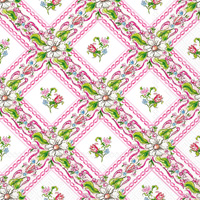 Pink Topiaries Lunch Napkin