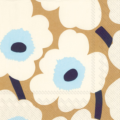 Marimekko Unikko Cream/Gold Lunch Napkins