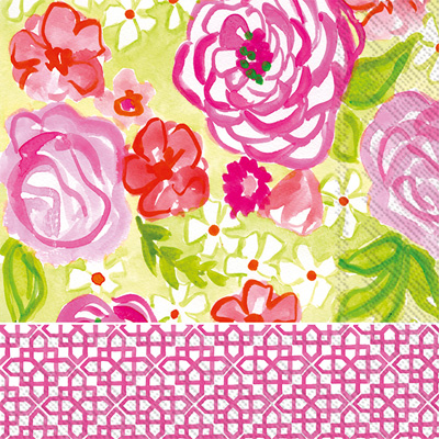 Rosanne Beck Rose Garden Lunch Napkins