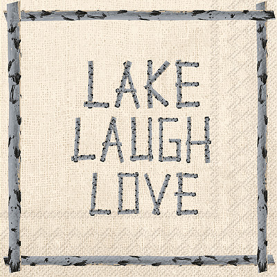 Lake Laugh Love Lunch Napkins