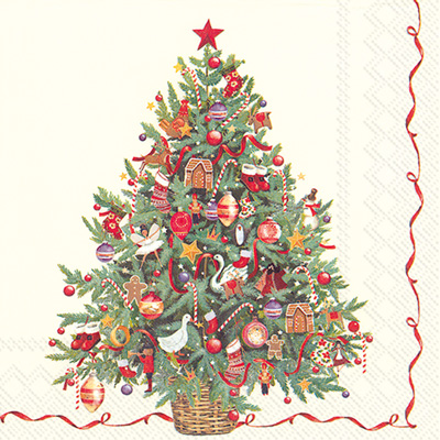 Christmas Tree Lunch Napkins