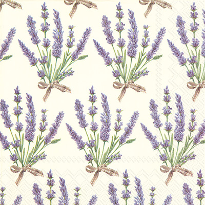 Bouquet of Lavender Lunch Napkins