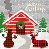 Season's Greetings Lunch Napkins