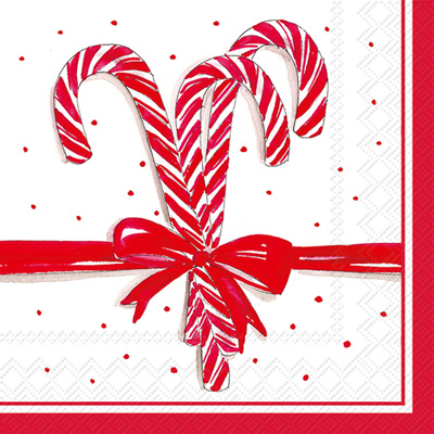 Rosanne Beck Candy Canes Lunch Napkins