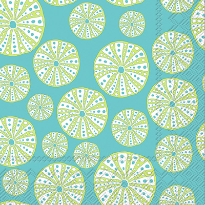 Turquoise Urchin Lunch Napkins