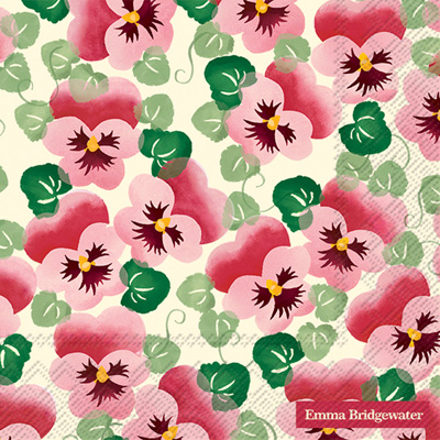 Pink Pansy Lunch Napkins