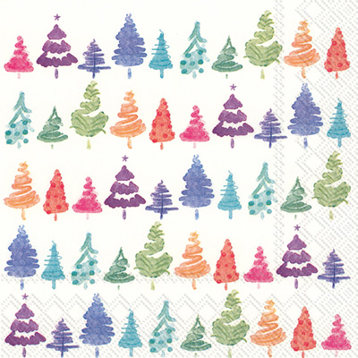 Colorful Xmas Lunch Napkins