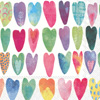 Rainbow Hearts Lunch Napkins